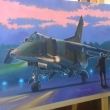 Podve�er na leti�ti /MiG-23 BN/  akryl,pl�tno 50x70 cm  19000 CZK