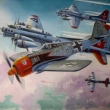 Fighting on sky /FW 190 vs B-17 Flying Fortress/  size A2