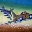 Poladn air force-F-16Falcon+Su-22  ,size A2