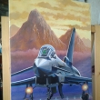Na podej - Eurofighter- pltno ,akryl  50x75  16 000,-CZK